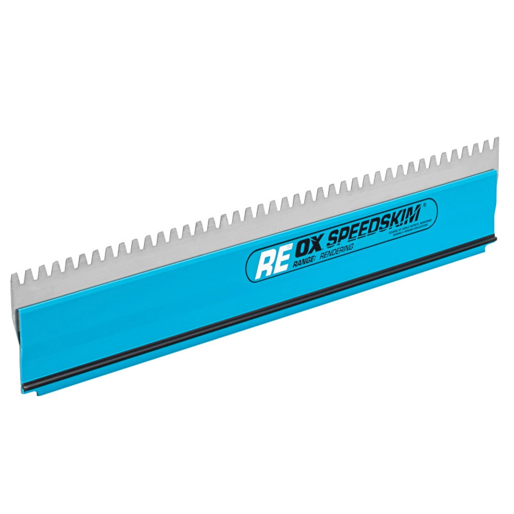 OX Speedskim Stainless Steel Notched Rendering Blade Only - REBL450mm
