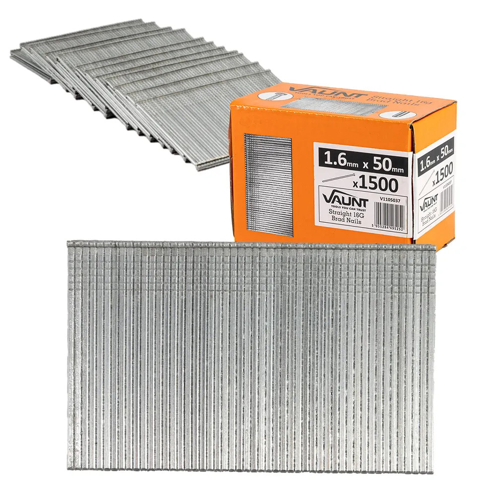 Vaunt 50mm 16g Straight Brad Nails - Pack of 1500