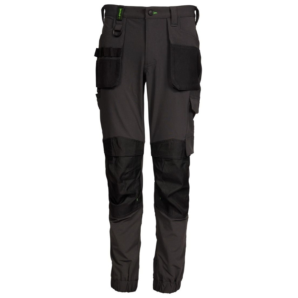 Apache Yellowknife 4-Way Stretch Cuffed Trousers - Grey & Black - ITS