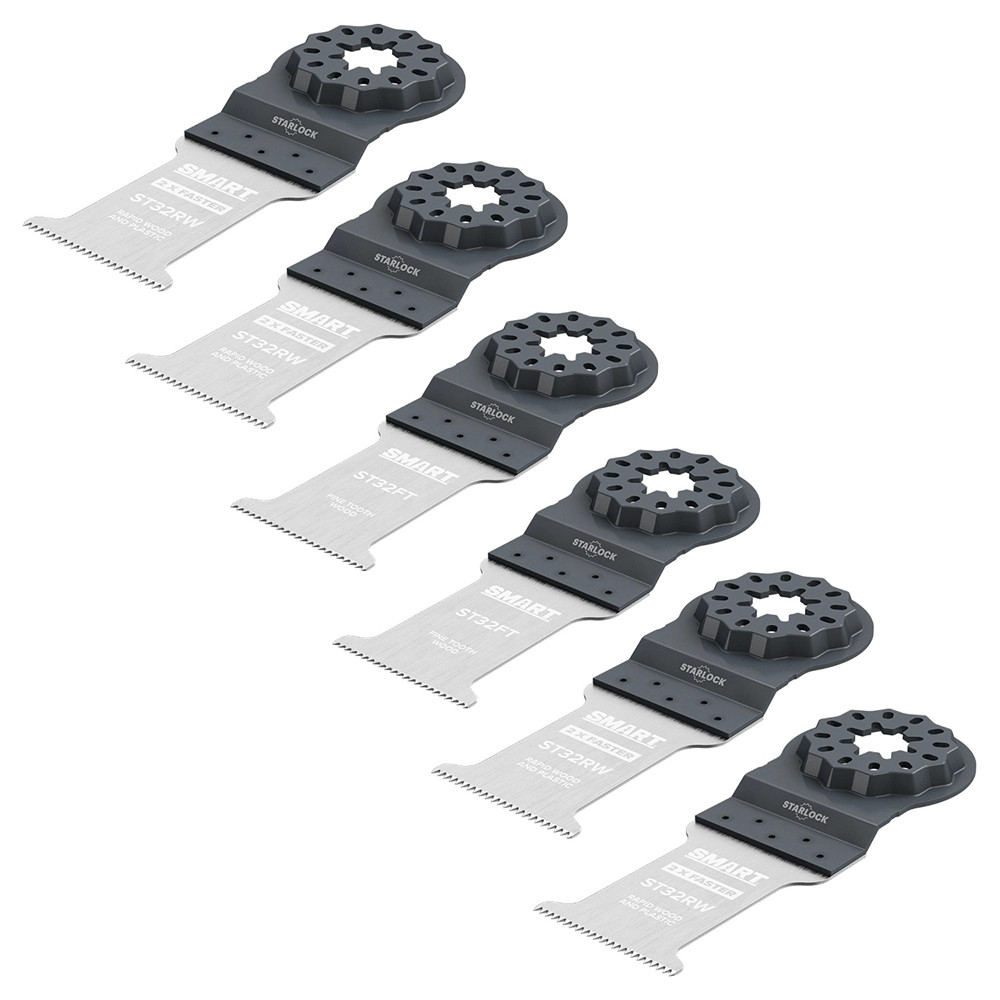 Smart Starlock 6 Piece Multi Tool Blade Set