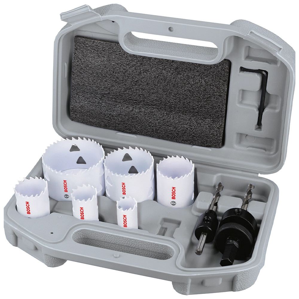 Bosch 9 Piece Multi Material Electricians Holesaw Set