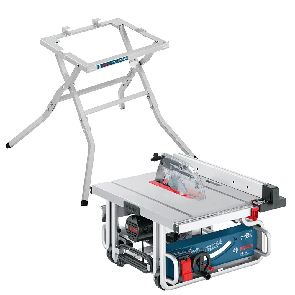 Bosch GTS 10 J 255mm Electric Table Saw & GTA 600 Saw Stand