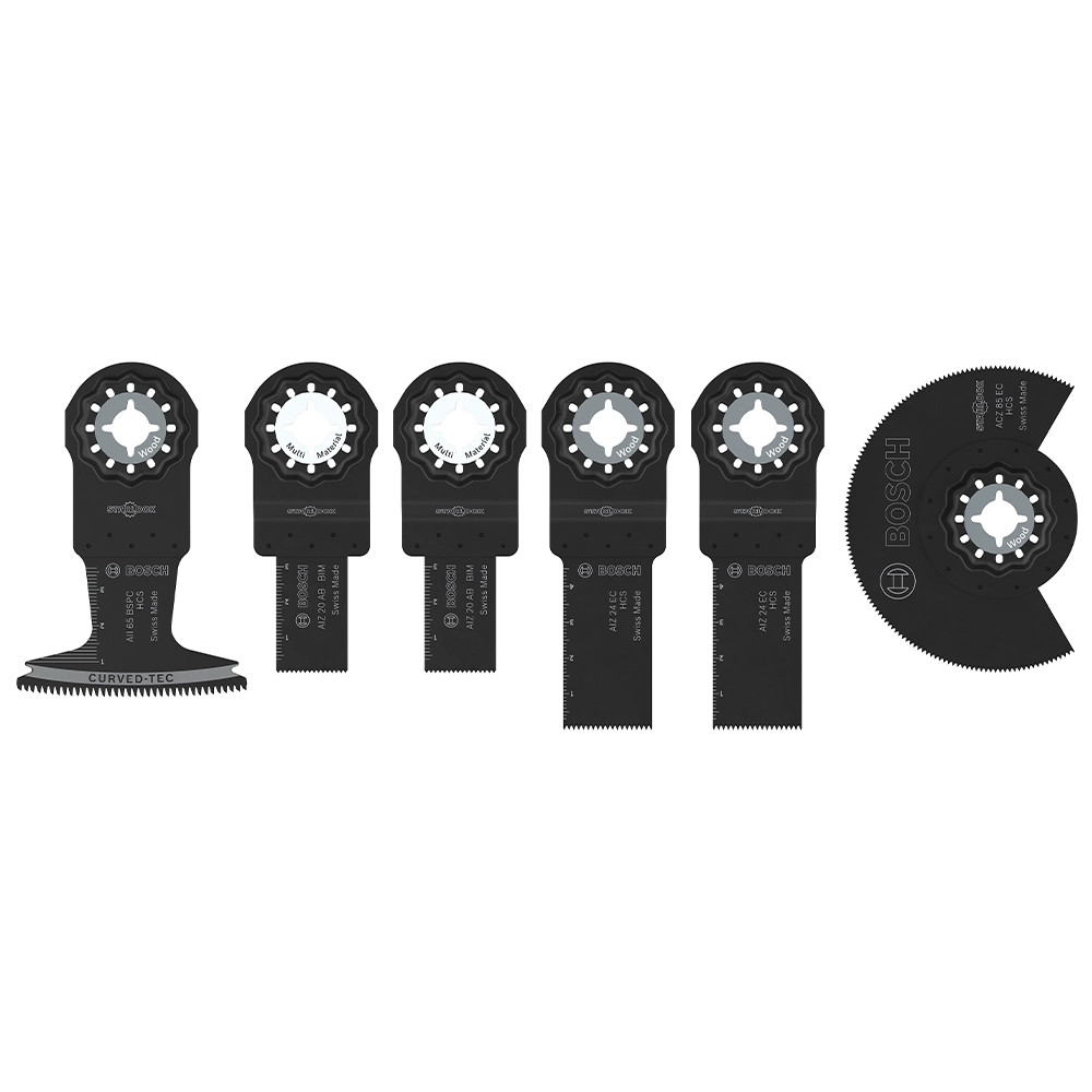 Bosch 6 Piece Starlock Wood & Metal Multi Tool Blades Set