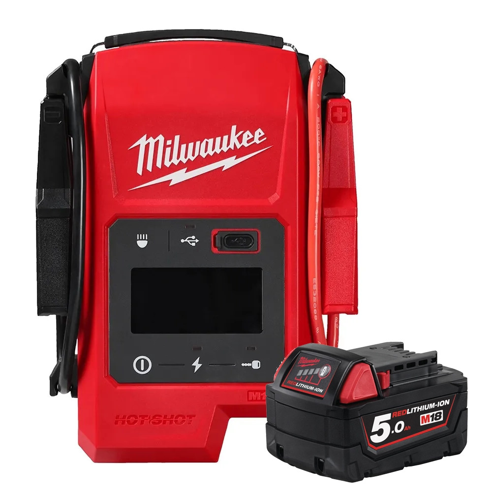Milwaukee M18 JS2000-0 18V Jump Starter - Body & 1x 5.0Ah Battery