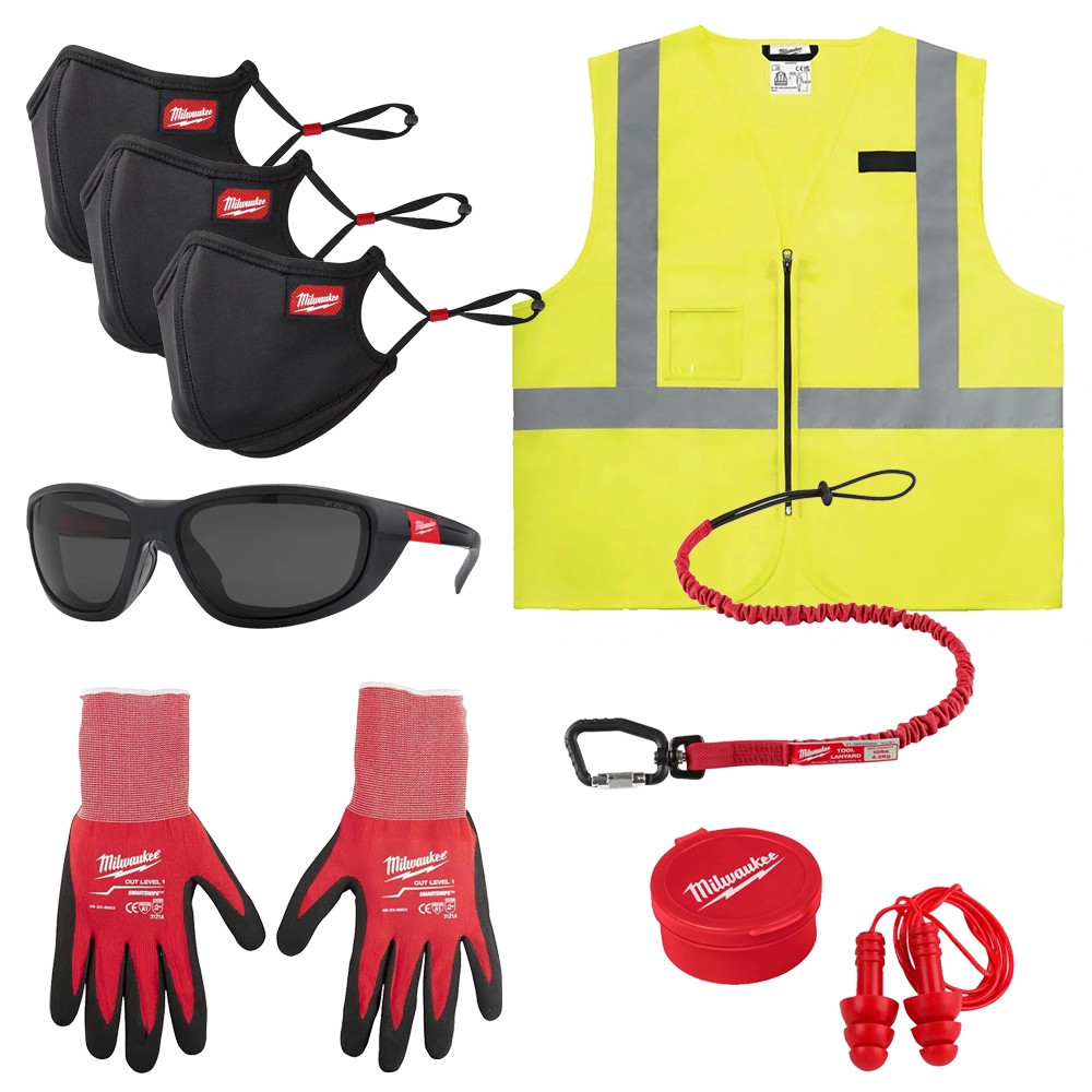 Milwaukee 10 Piece PPE Essentials Kit