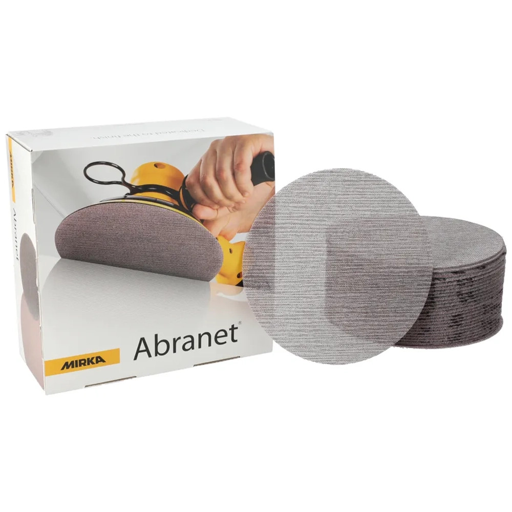 Mirka Abranet 175mm Grip 80 Grit Sanding Discs - Pack of 50
