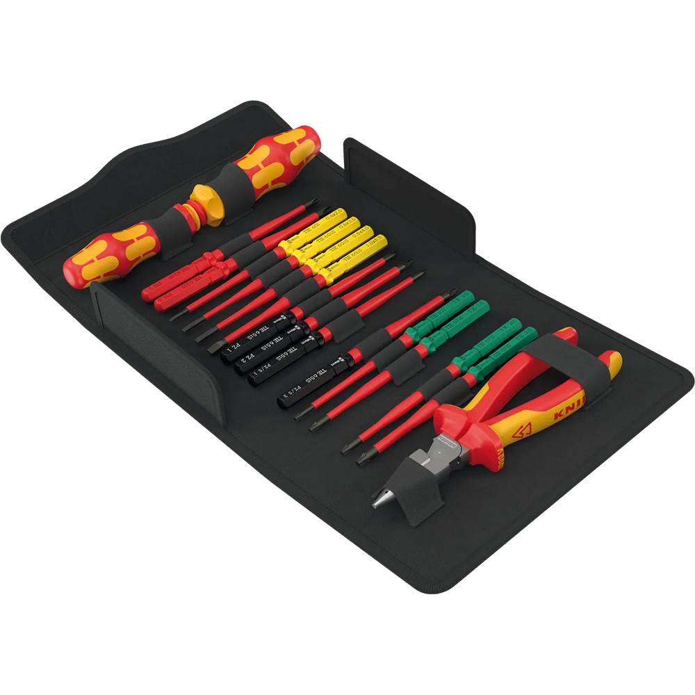 Wera Kraftform Kompakt 17 Piece VDE Extra Slim 2 Tool Finder Set