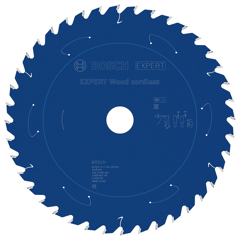 Bosch EXPERT 254mm x 30mm 40T Circular Saw Blade for Wood