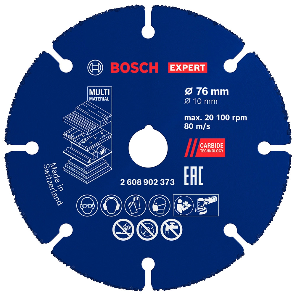 Bosch EXPERT 76mm x 10mm Multi Material Carbide Cutting Disc