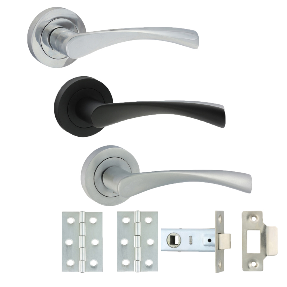 Timco Edleston Lever On Rose Door Pack