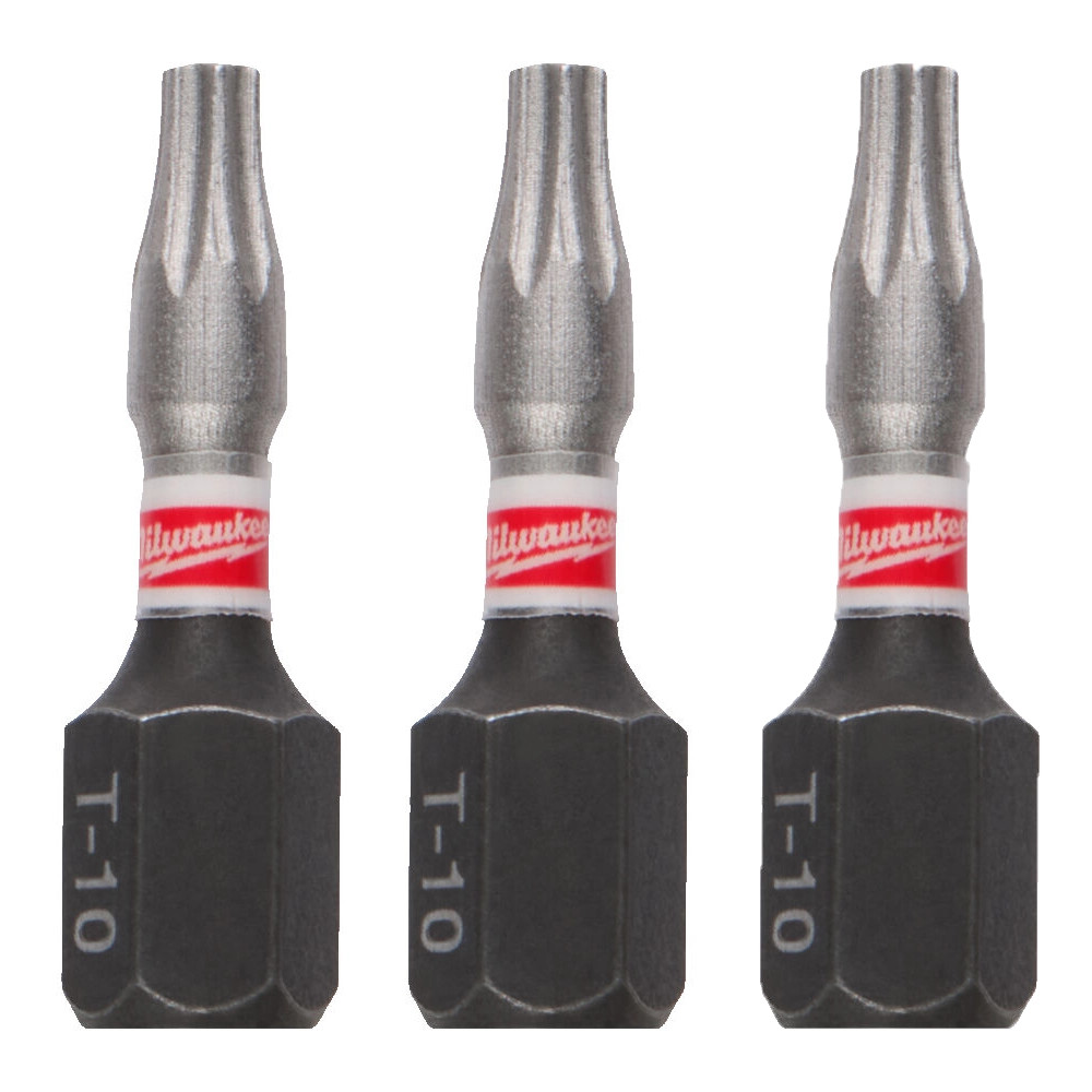 Milwaukee TX10 x 25mm SHOCKWAVE GEN4 Screwdriver Bits - Pack of 3