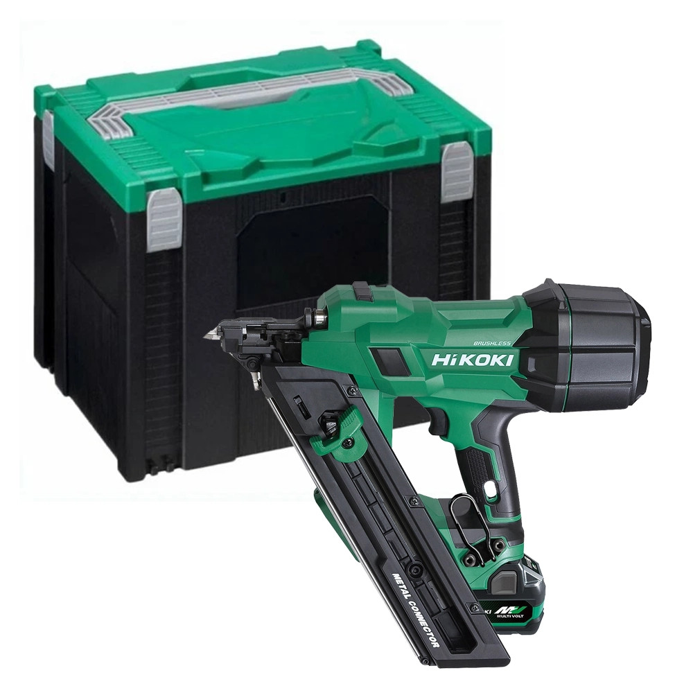 Hikoki NR1838DKAW9Z 18V Brushless Metal Connector Nail Gun - Body & Stackable System Case 4