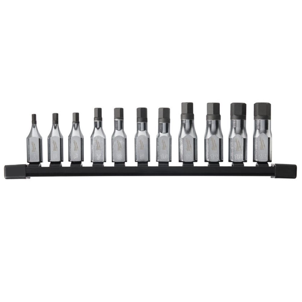 Milwaukee 11 Piece 3/8 Drive Metric Hex Bit Socket Set