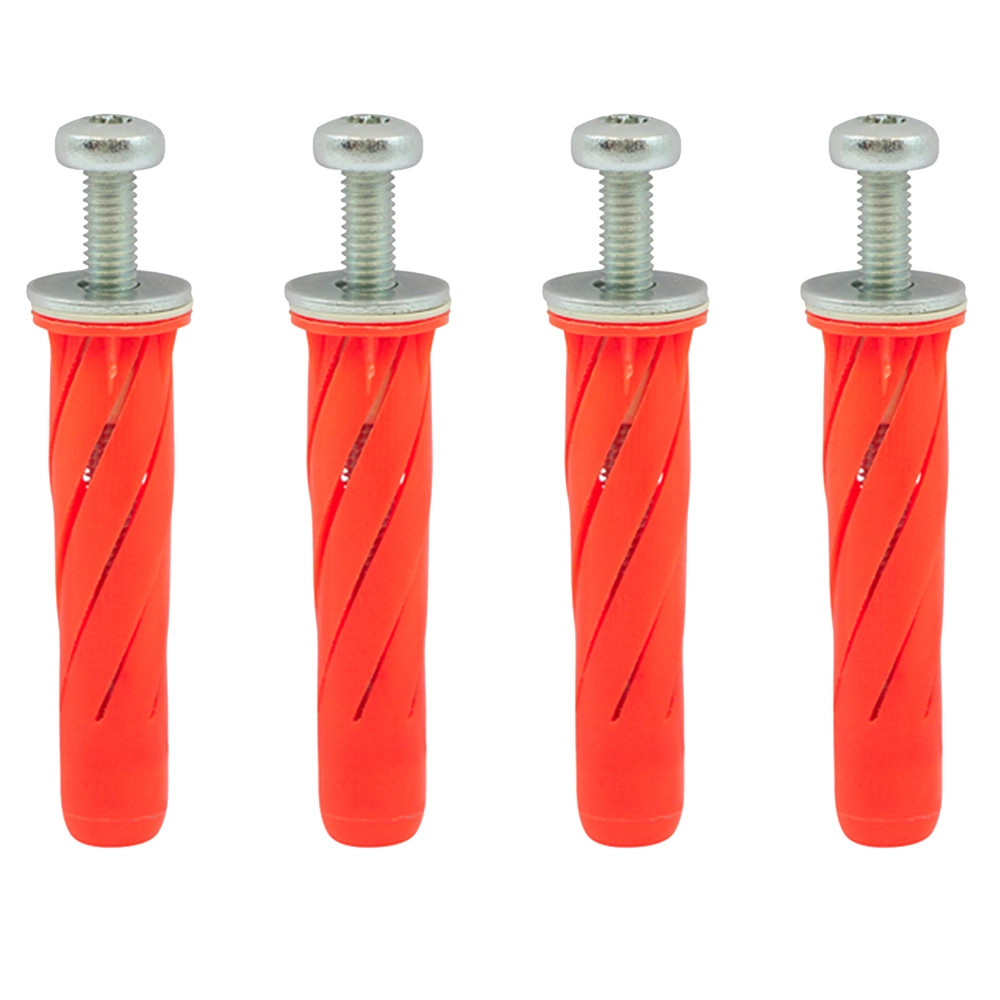Timco M5 x 55mm (Red) TX Pan Stella Fixings - Pack of 4