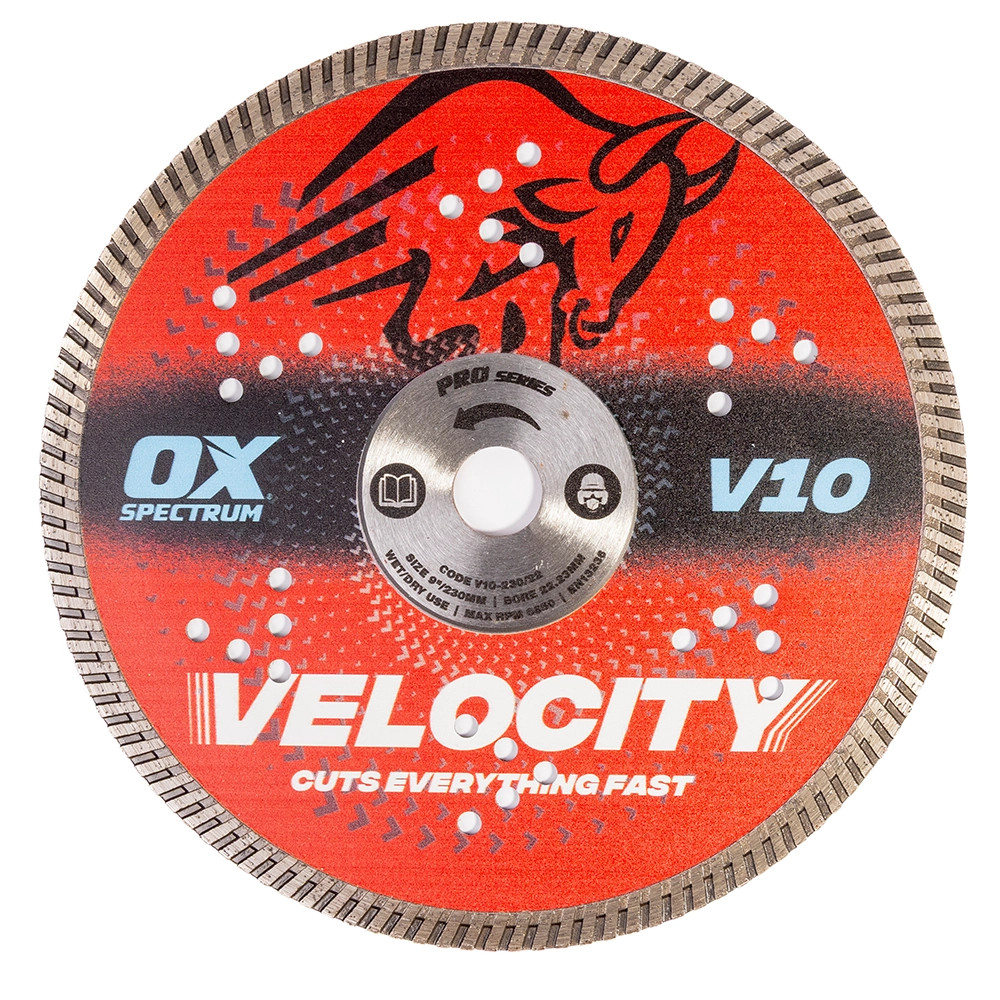OX Pro V10 230mm x 22.23mm Concrete Diamond Blade