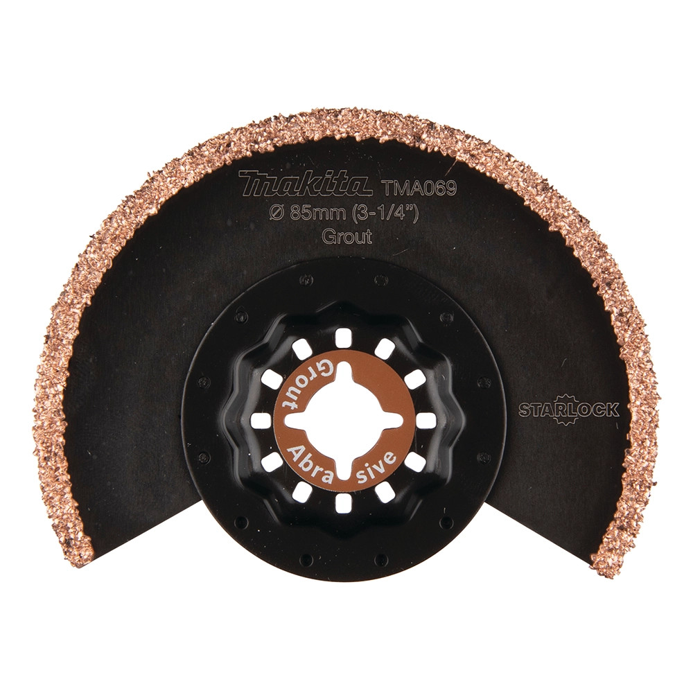 Makita B-65028 85mm Multi Tool Segment Blade for Grout, Wall Tiles, Mortar & Fibreglass