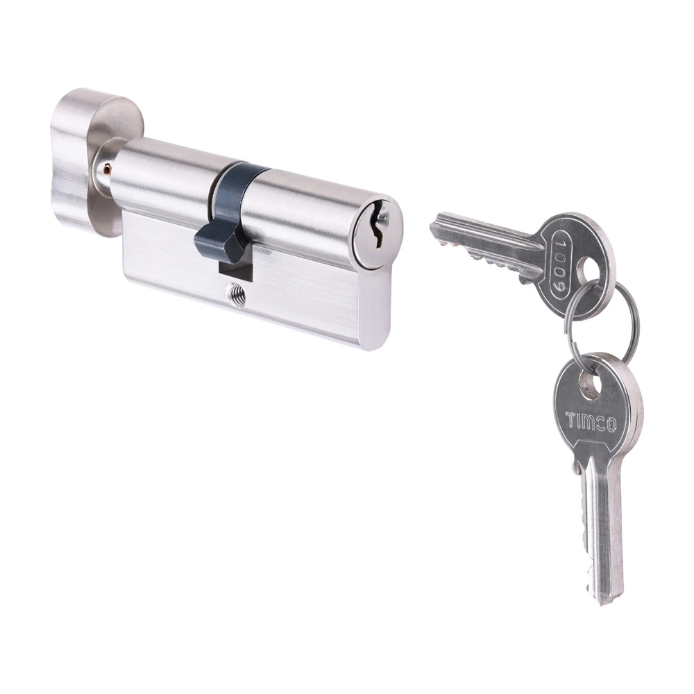 Timco Euro Profile Cylinder - Satin Nickel