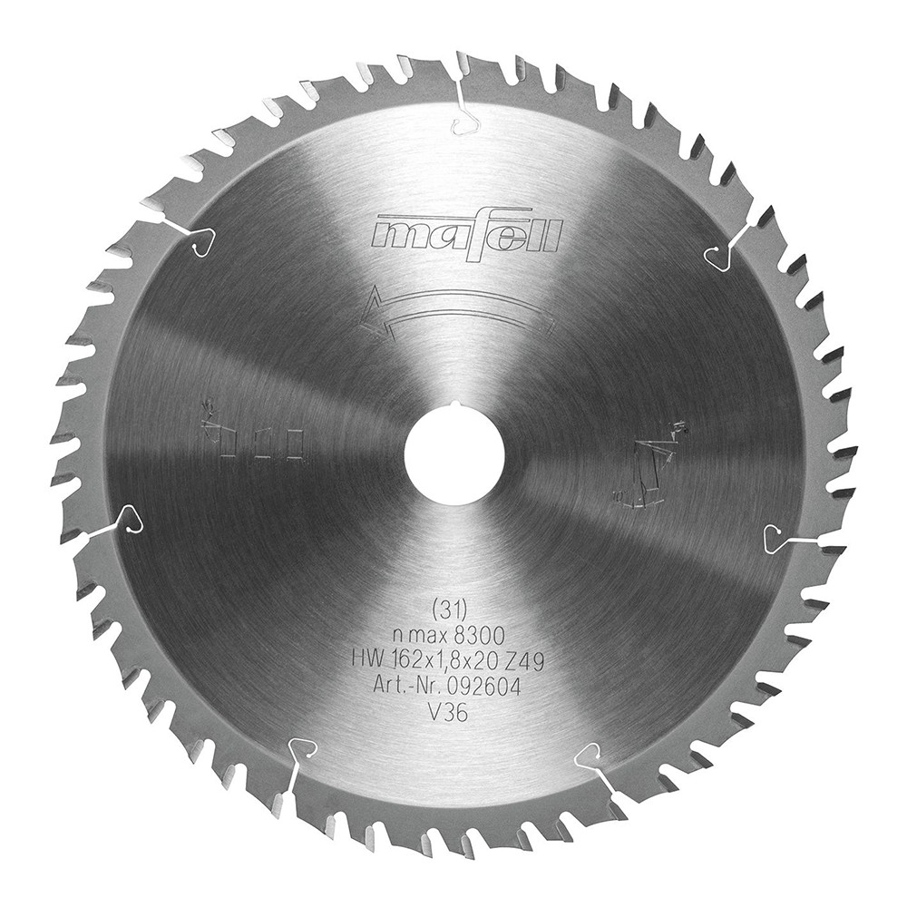 Mafell 092604 162mm x 20mm 49T TCT Circular Saw Blade for Wood