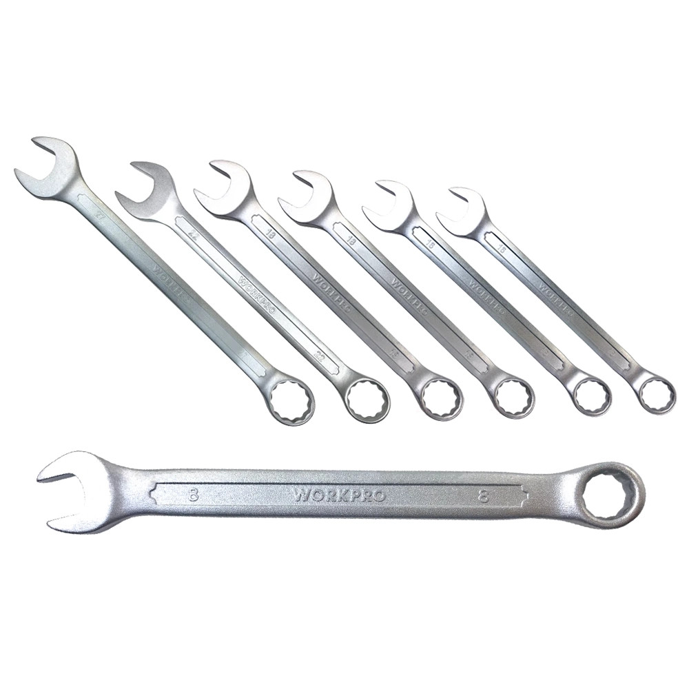WORKPRO 7 Piece CR-V Steel Combination Spanner
