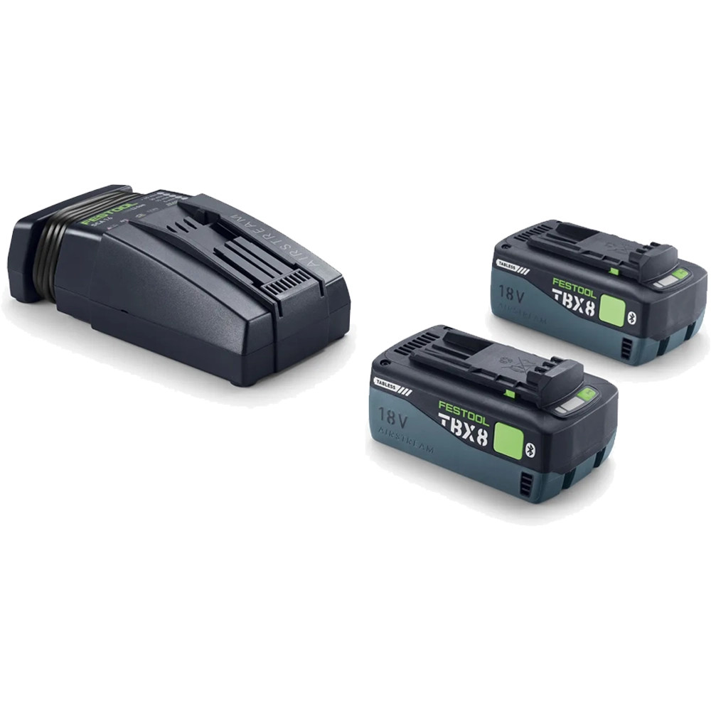 Festool 18V Energy Set 2xTabless 8.0Ah Battery & Charger