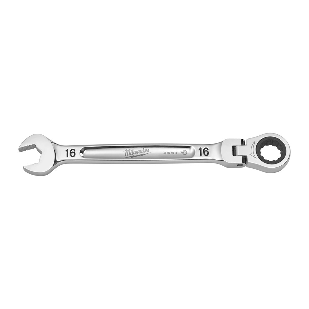 Milwaukee MAX BITE Flex Head Ratchet Spanner - 16mm