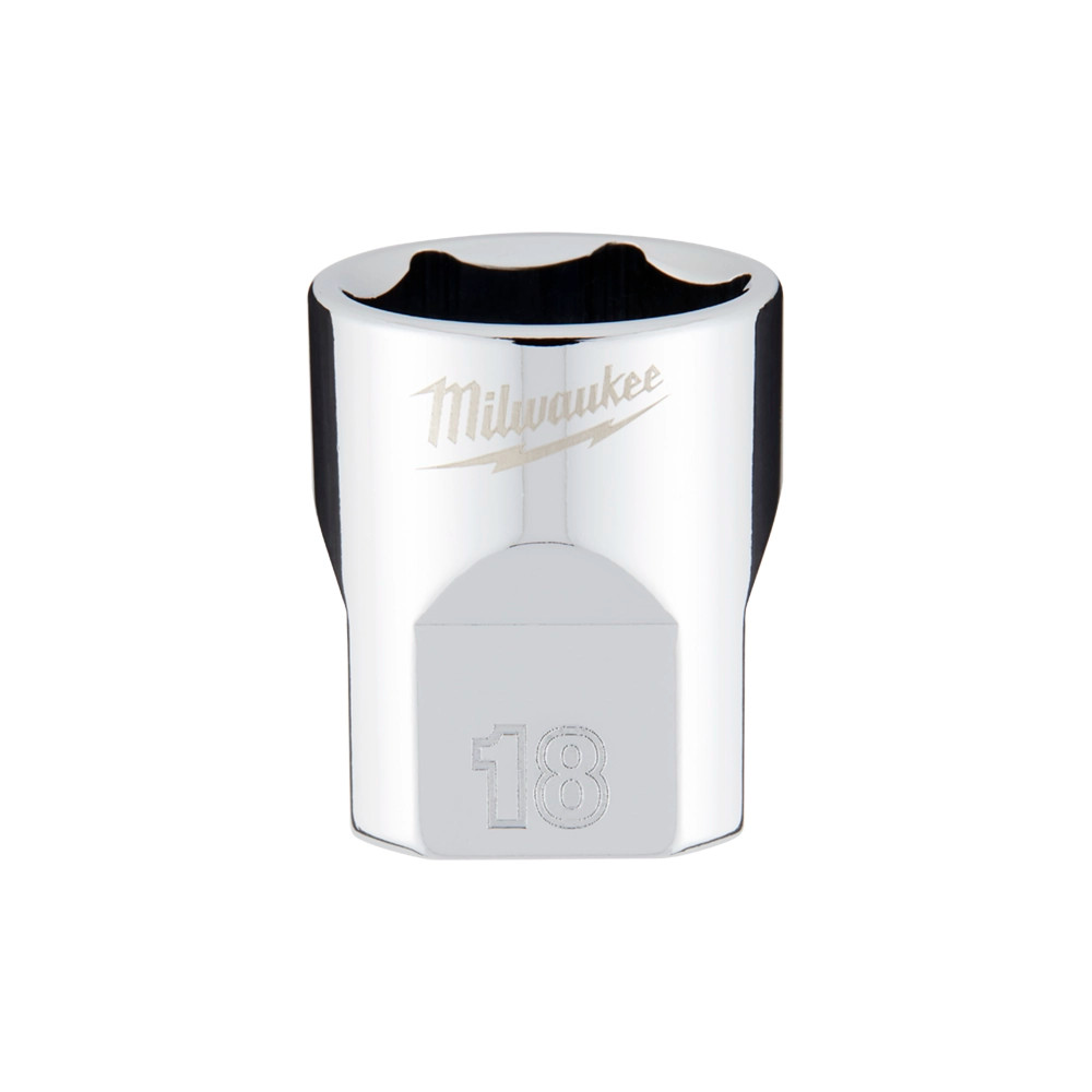 Milwaukee 18mm 3/8'' Drive Metric Socket
