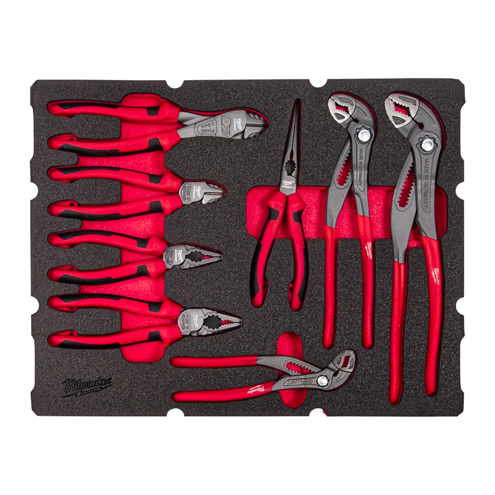 Milwaukee 8 Piece Pliers Set PACKOUT Foam Insert