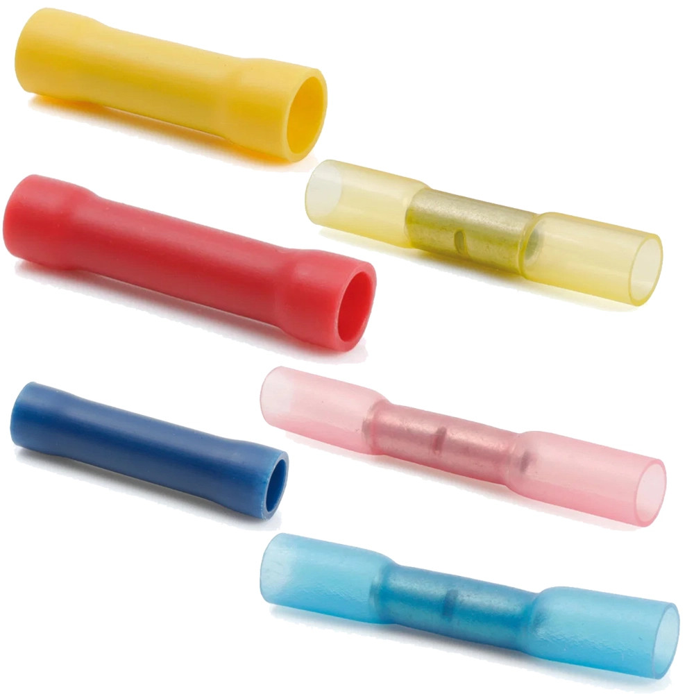 Term Tech Insulated Crimp for Cable Butt Splice Connectors - Pack of 100