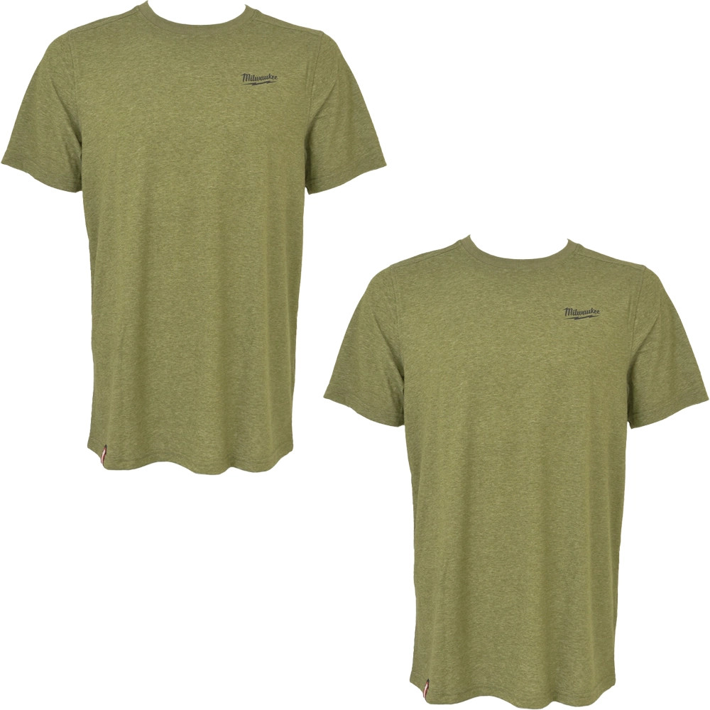 Milwaukee Hybrid Work T-Shirt - Green - Pack of 2