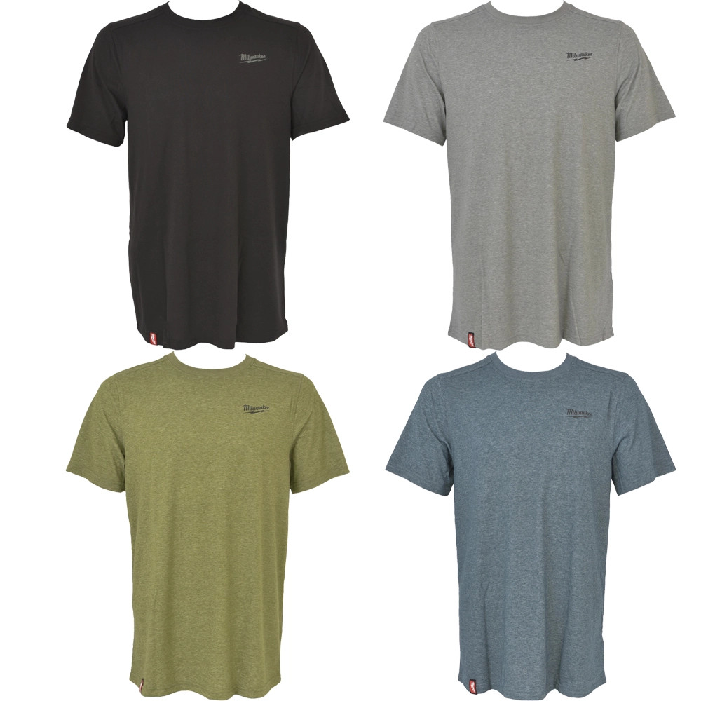 Milwaukee 4 Piece Hybrid Work T-Shirt Mixed Pack