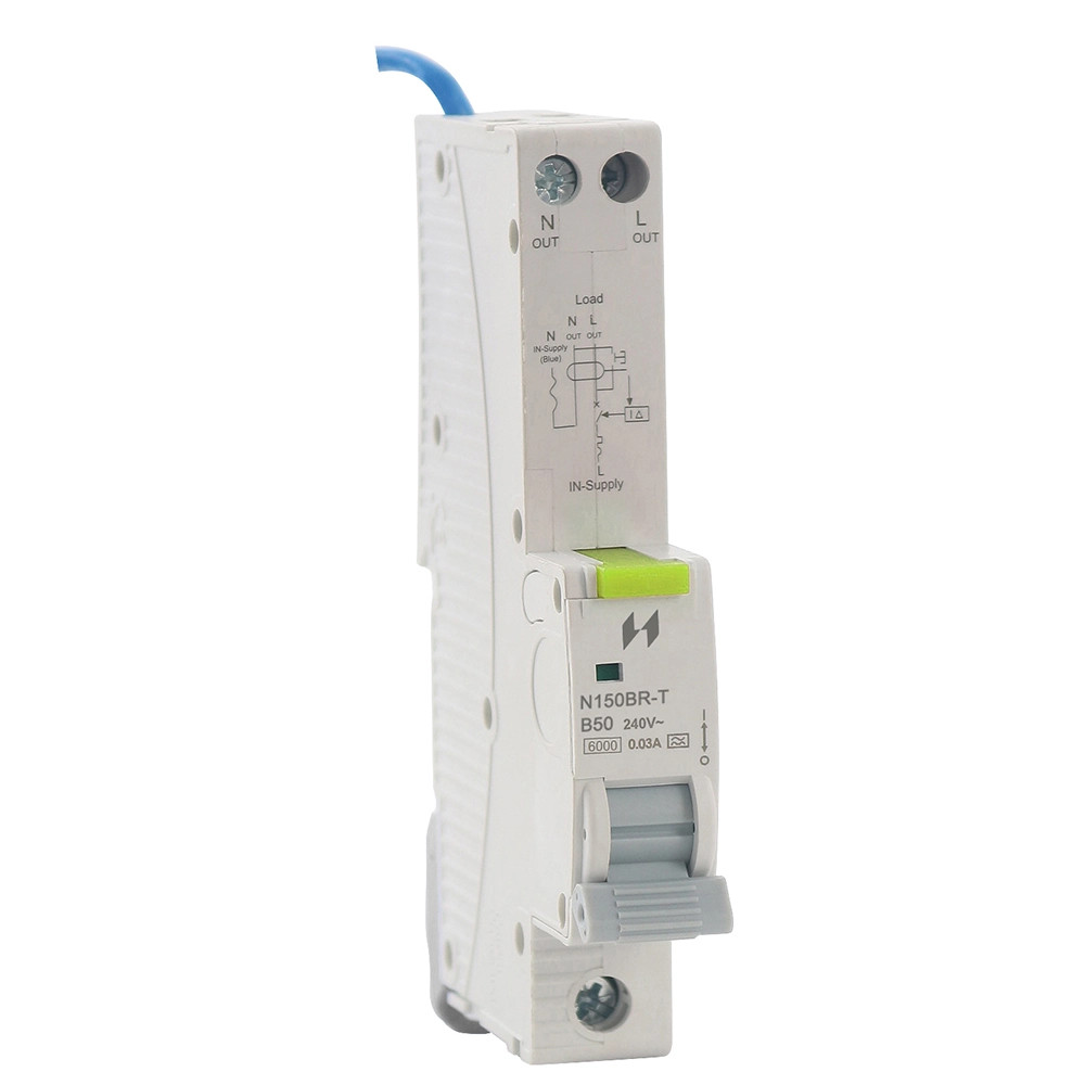 Navitas 50A 30mA 1P+N Type A SP RCBO - Tall
