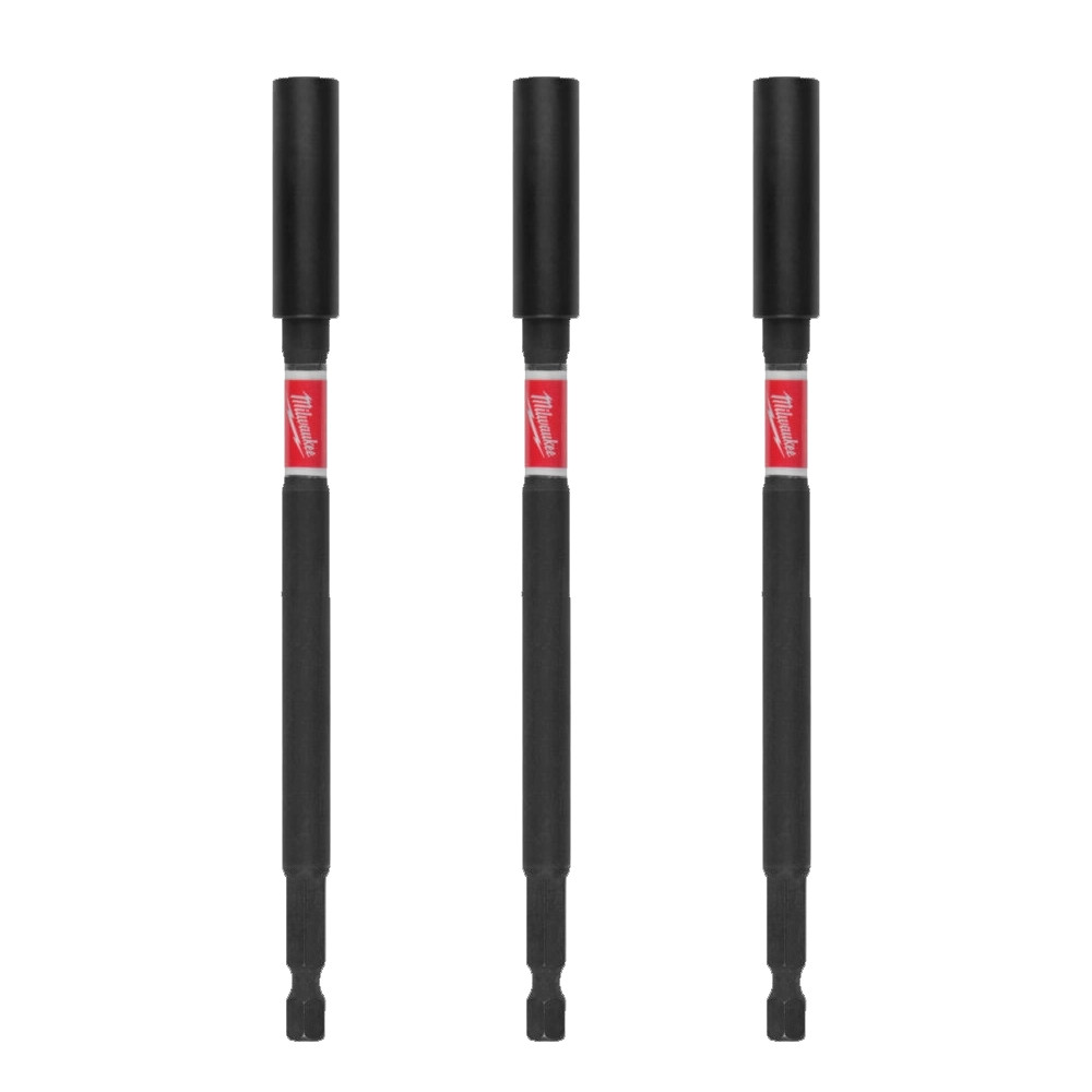 Milwaukee SHOCKWAVE 152mm GEN4 Impact Magnetic Bit Holder - Pack of 3