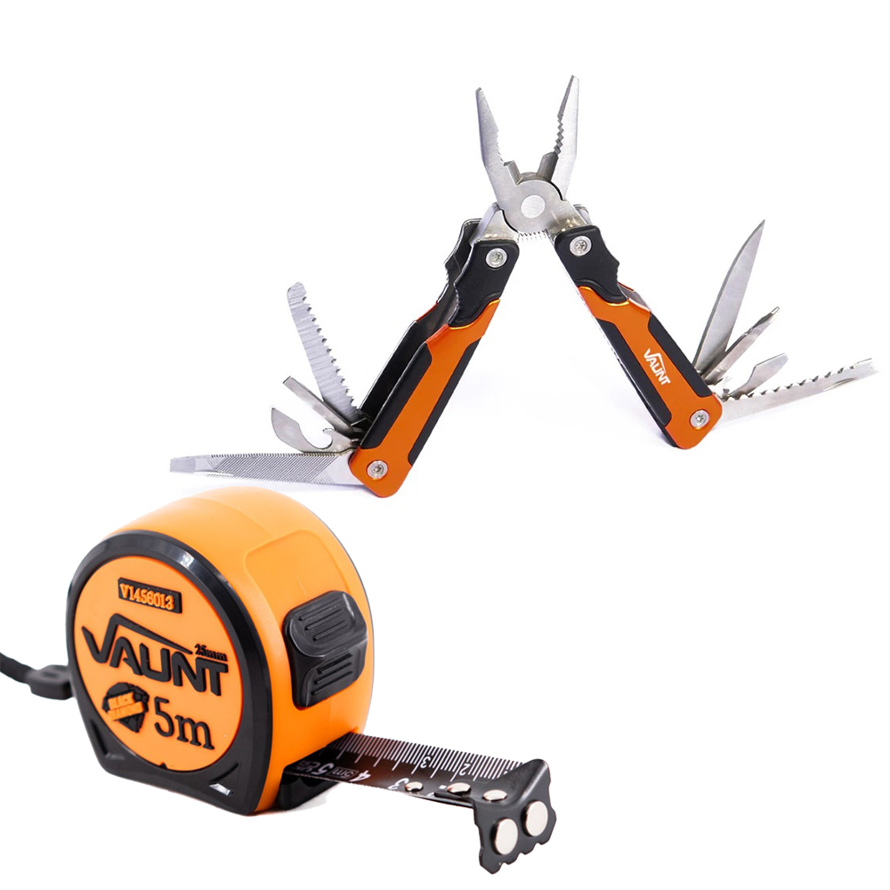 Vaunt Premium 5m Metric Compact Tape Measure & Multi Tool Plier