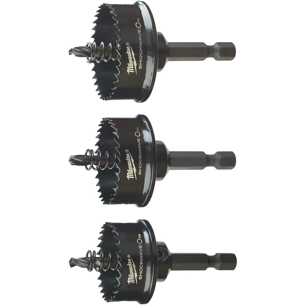 Milwaukee 3 Piece SHOCKWAVE Impact Holesaw Set