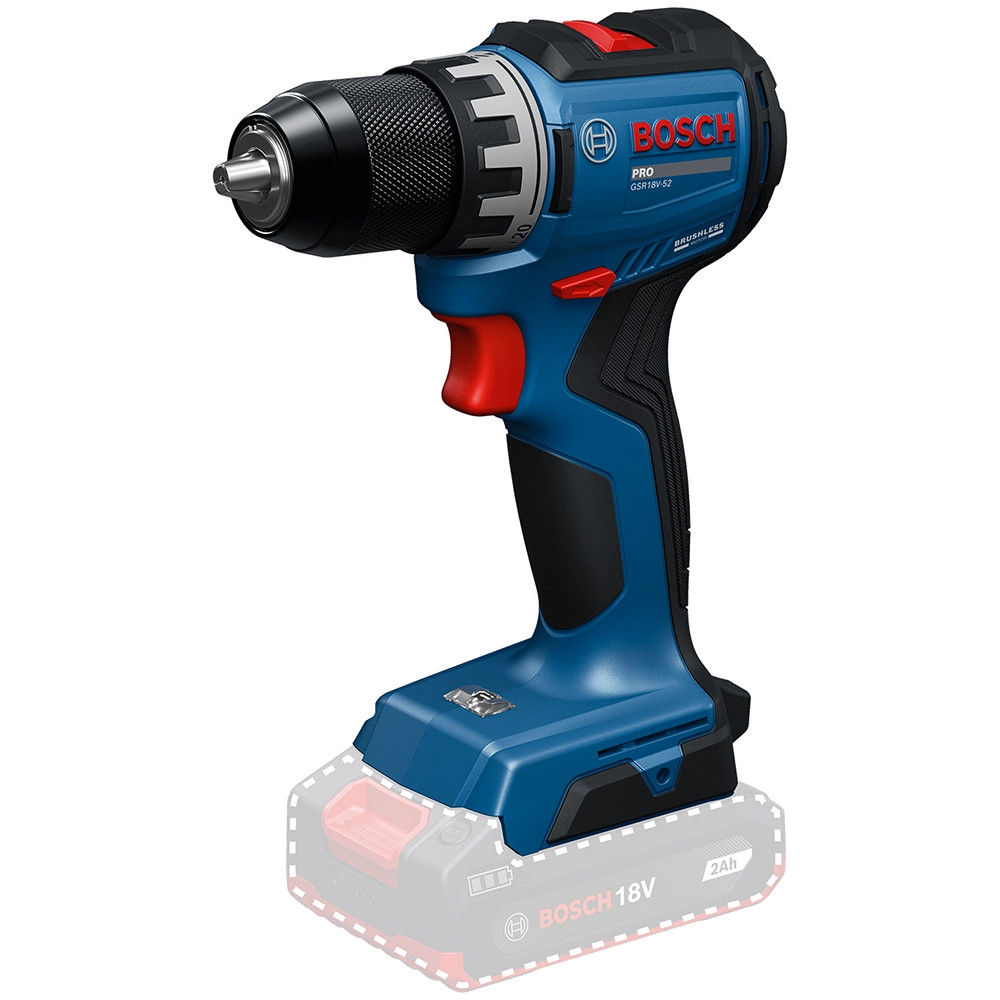 Bosch PRO GSR 18V-52 18V Brushless Drill Driver - Body