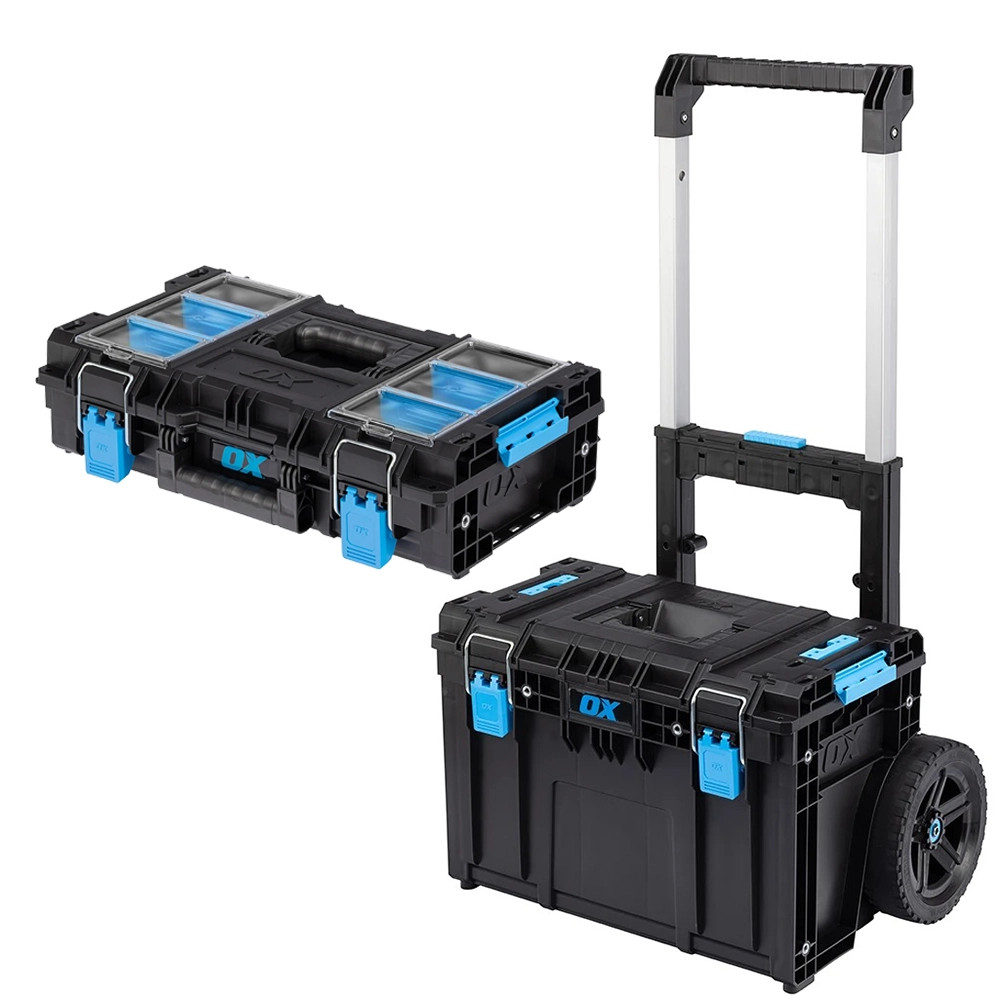 OX TOOLTREK Pro Cart Base Unit & TOOLTREK Pro Toolbox and Organiser 150mm