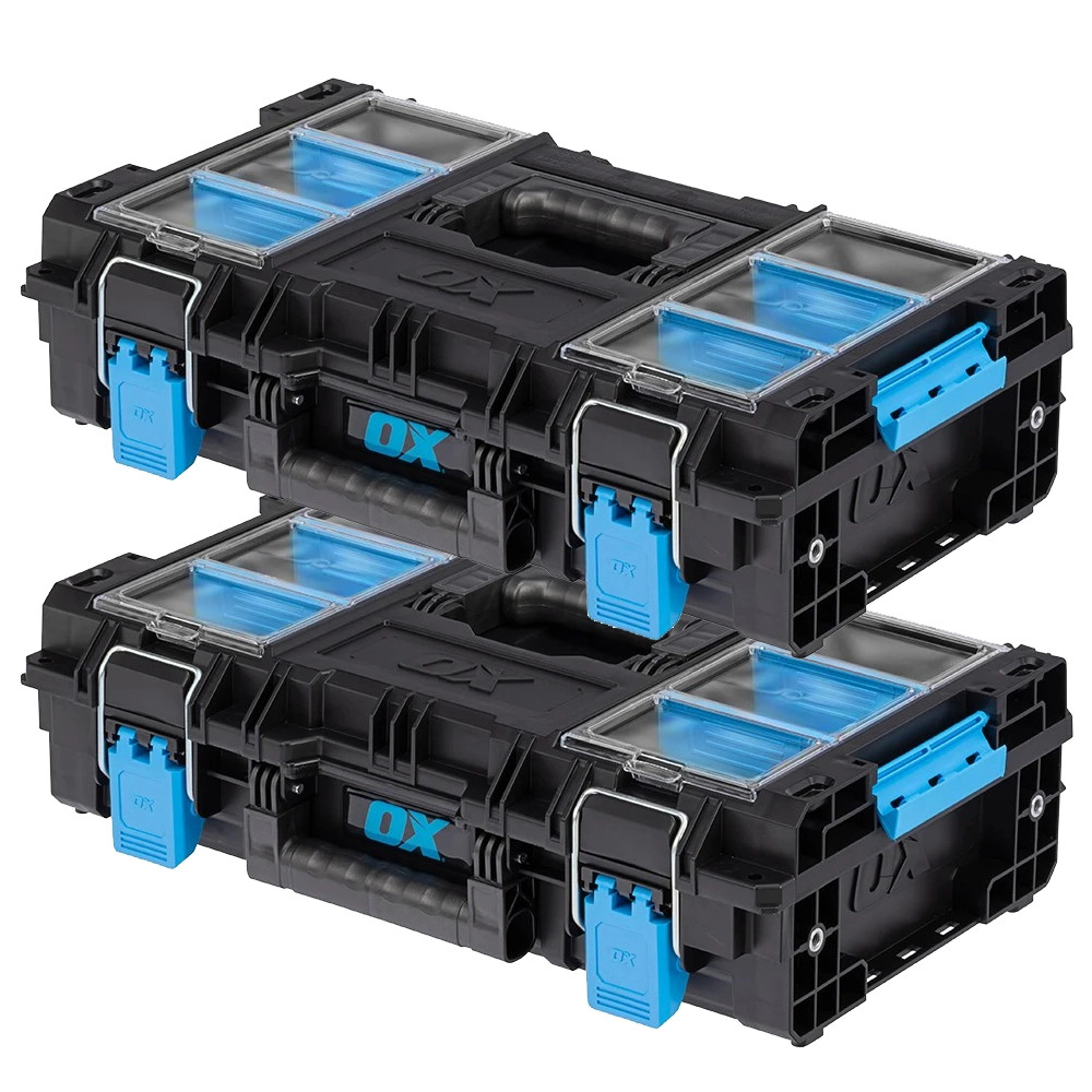 OX TOOLTREK Pro Toolbox and Organiser 150mm - Pack of 2