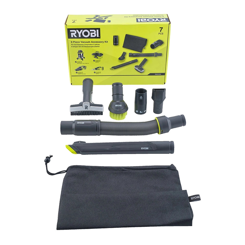 Ryobi RAKVA04 7 Piece Vacuum Accessory Set