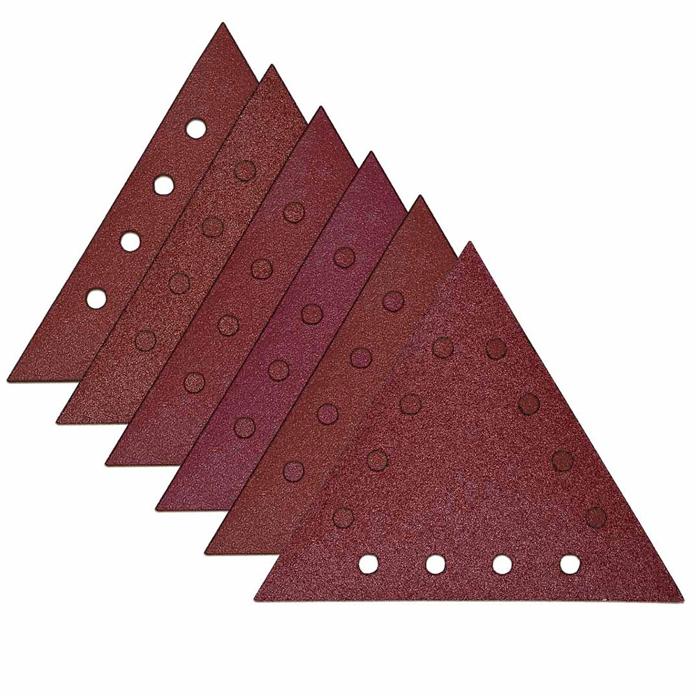 Evolution 078-0094 180mm Triangle Detail Sanding Pads - Pack of 6