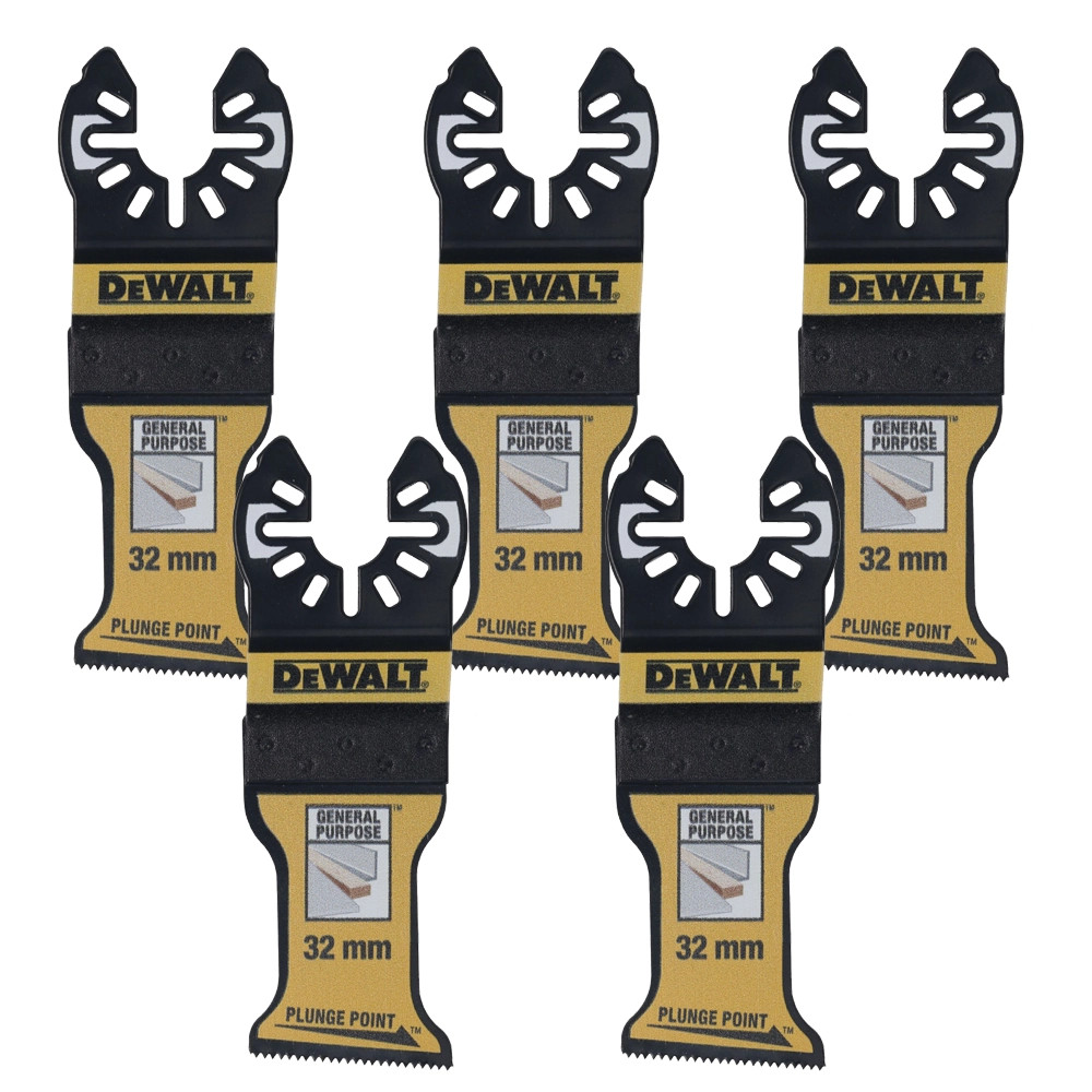 Dewalt DT20776-QZ 32mm Bi-Metal Plunge Point Blades - Pack of 5