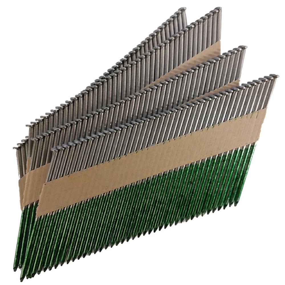 Hikoki 705645 90mm x 3.1mm Galvanised Ring Shank Clipped Head Framing Nails - Pack of 2200
