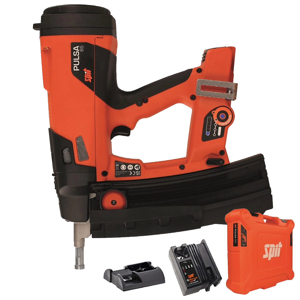 Spit Pulsa P65 Drywall Gas Straight Nail Gun, 1x 2.1Ah Battery
