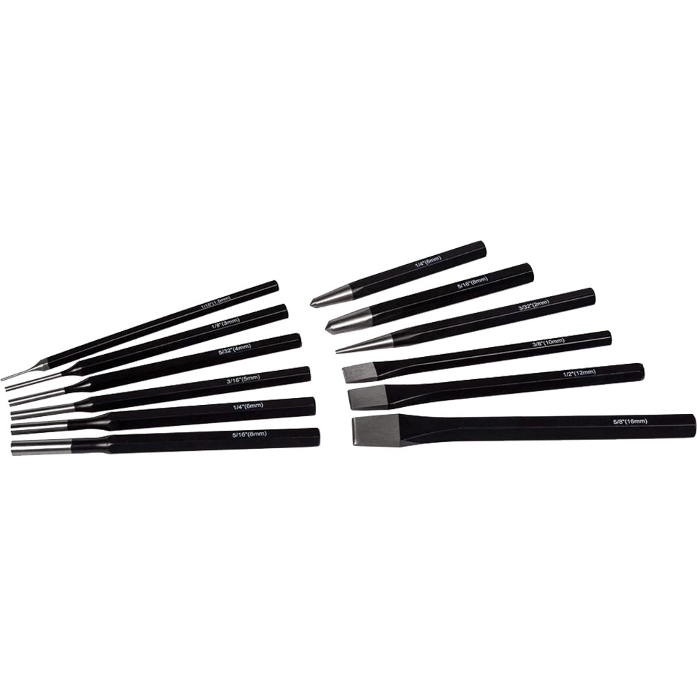 Roughneck 12 Piece Punch & Chisel Set