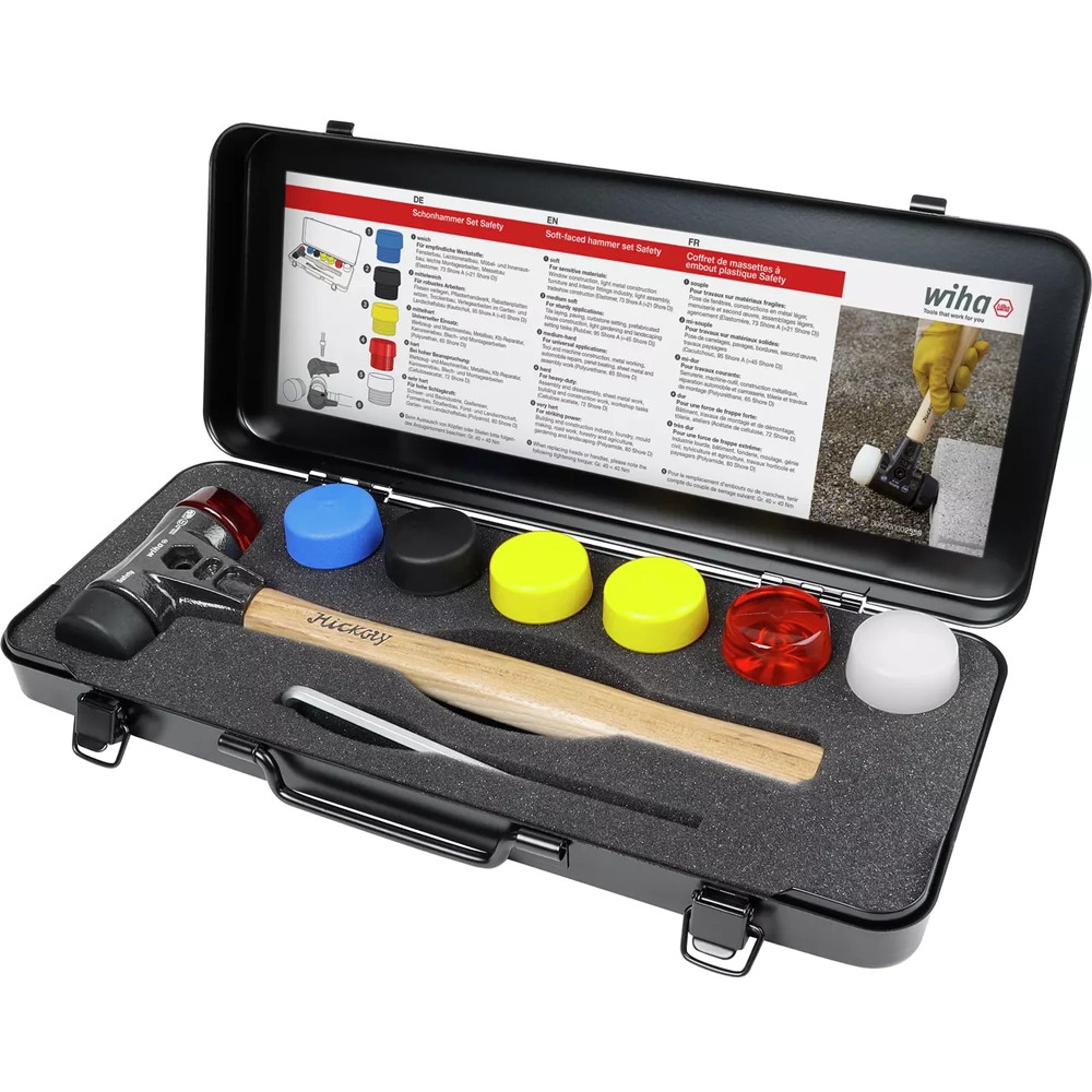 WIHA 8 Piece Safety Hammer Set