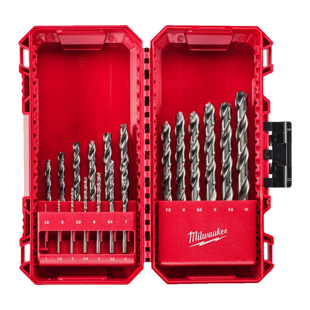 Milwaukee 19 Piece THUNDERWEB HSS-G Metal Drill Bit Set With PACKOUT Compatible Case