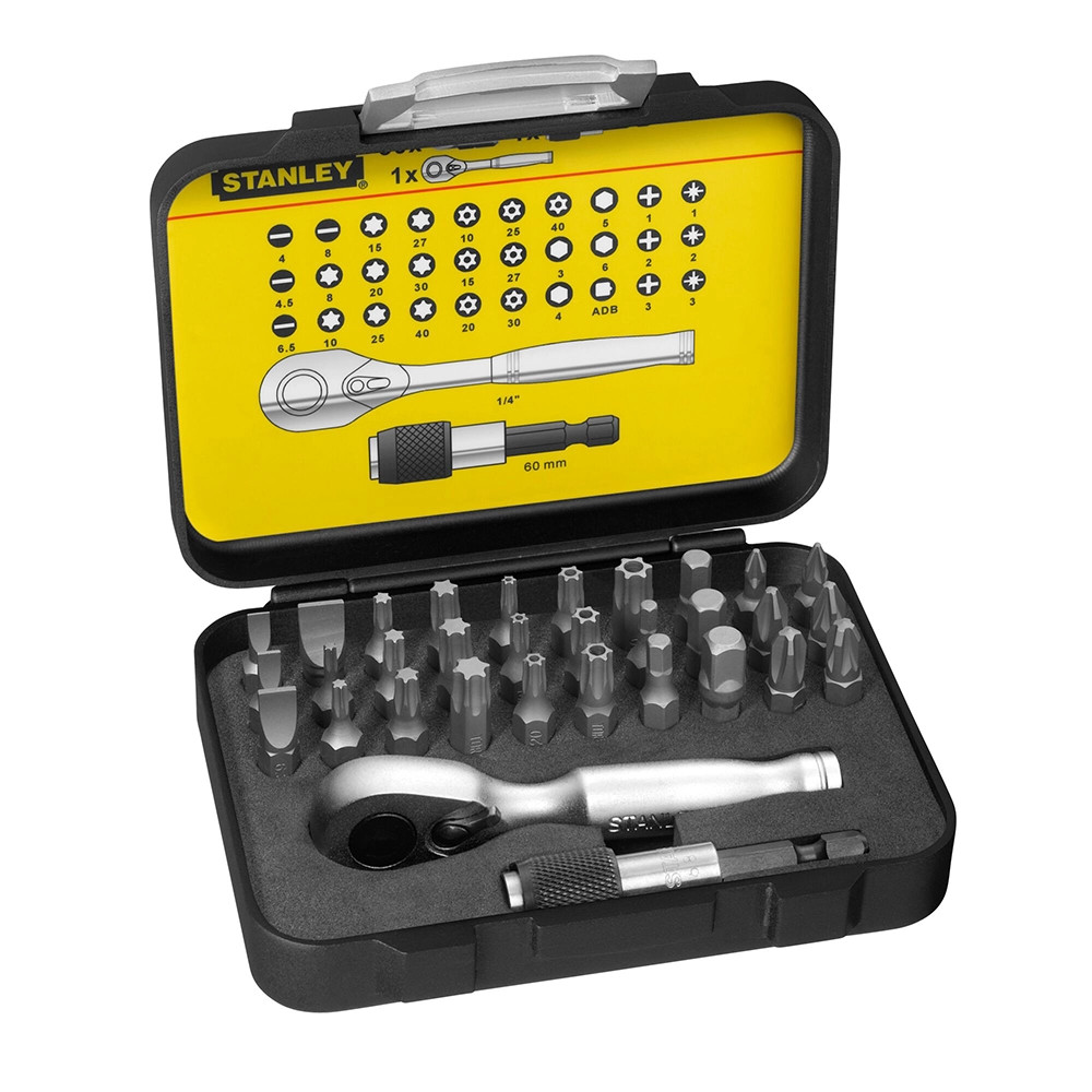 Stanley 32 Piece 1/4'' Ratcheting Driver Bit Set