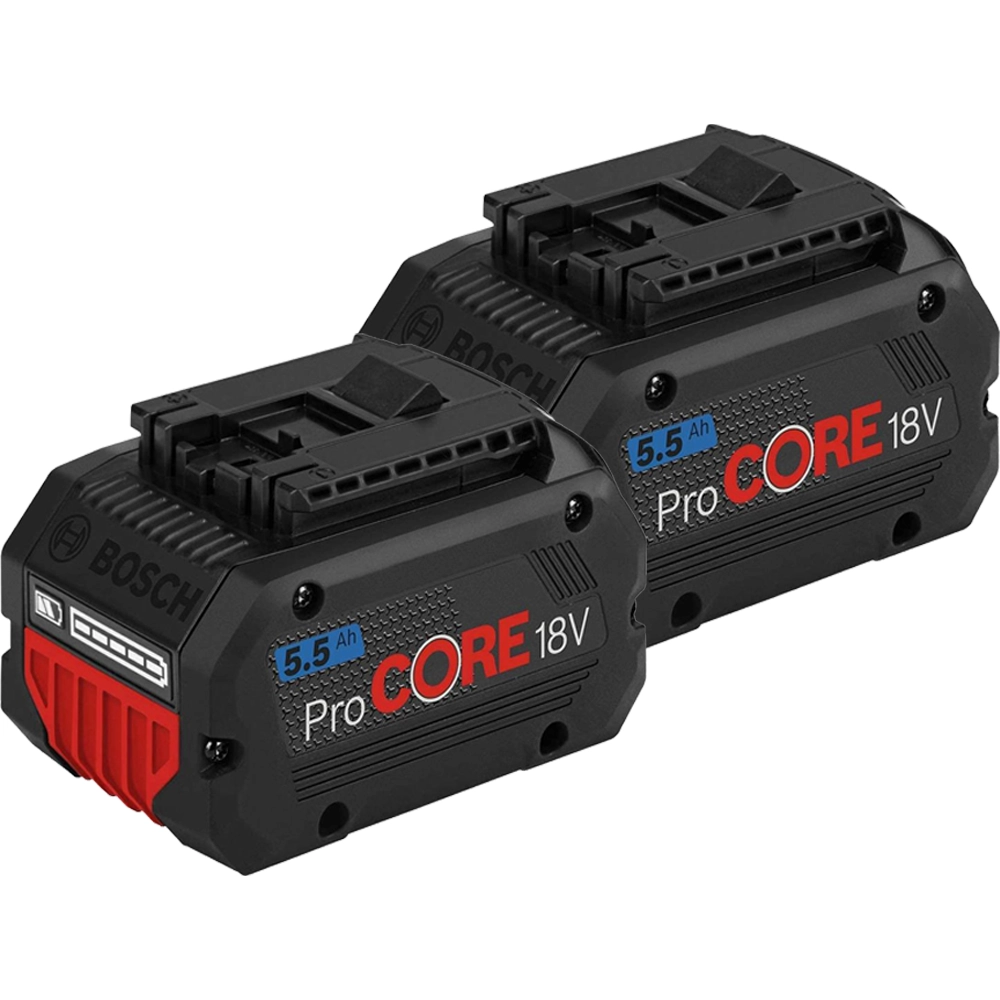 Bosch ProCORE 5.5Ah 18V Li-Ion Batteries - Pack of 2