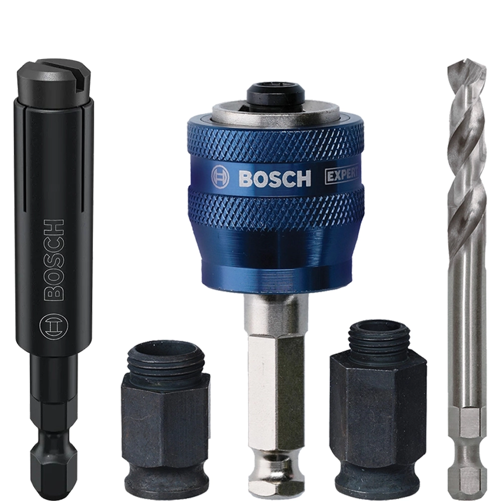 Bosch EXPERT Holesaw Converting Set & Hole-in-Hole Enlargement Adapter for Power Change Plus