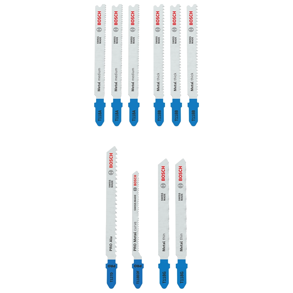 Bosch 10 Piece Metal Jigsaw Blade Set