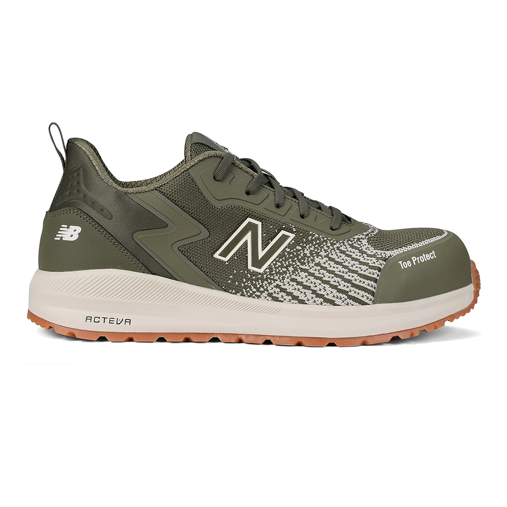 New Balance Speedware Safety Trainers - Olive/White